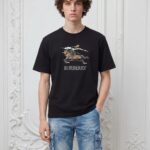 BURB Logo Print  Mens Tshirt 00012 - Black