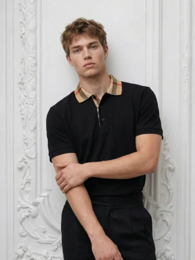 BURB Check Collar Polo Inspire Men Tshirt