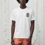 CASA Colorful Crest Inspire Men Tshirt - White