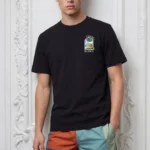 CASA Night City Palm Inspire Men Tshirt - Black