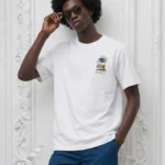 CASA Night City Palm Inspire Men Tshirt - White