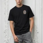 CASA Colorful Crest Inspire Men Tshirt - Black