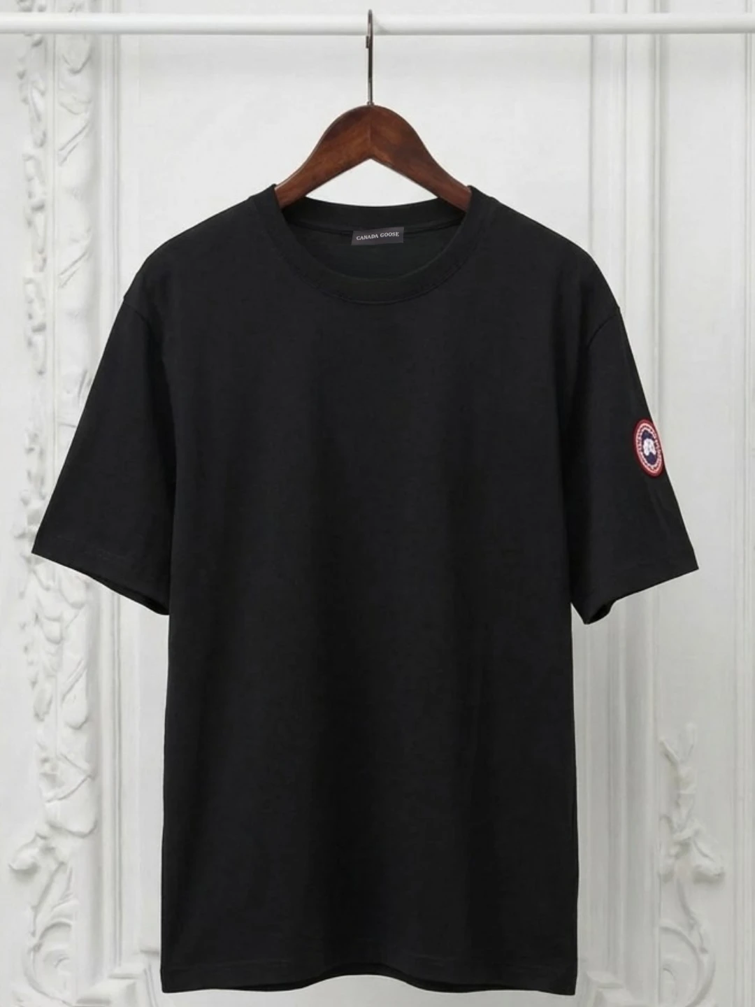Kanada Goose Patch Logo Inspire Man Black Tshirt