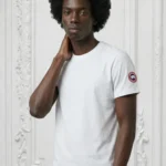 Kanada Goose Patch Logo Inspire Men Tshirt - White