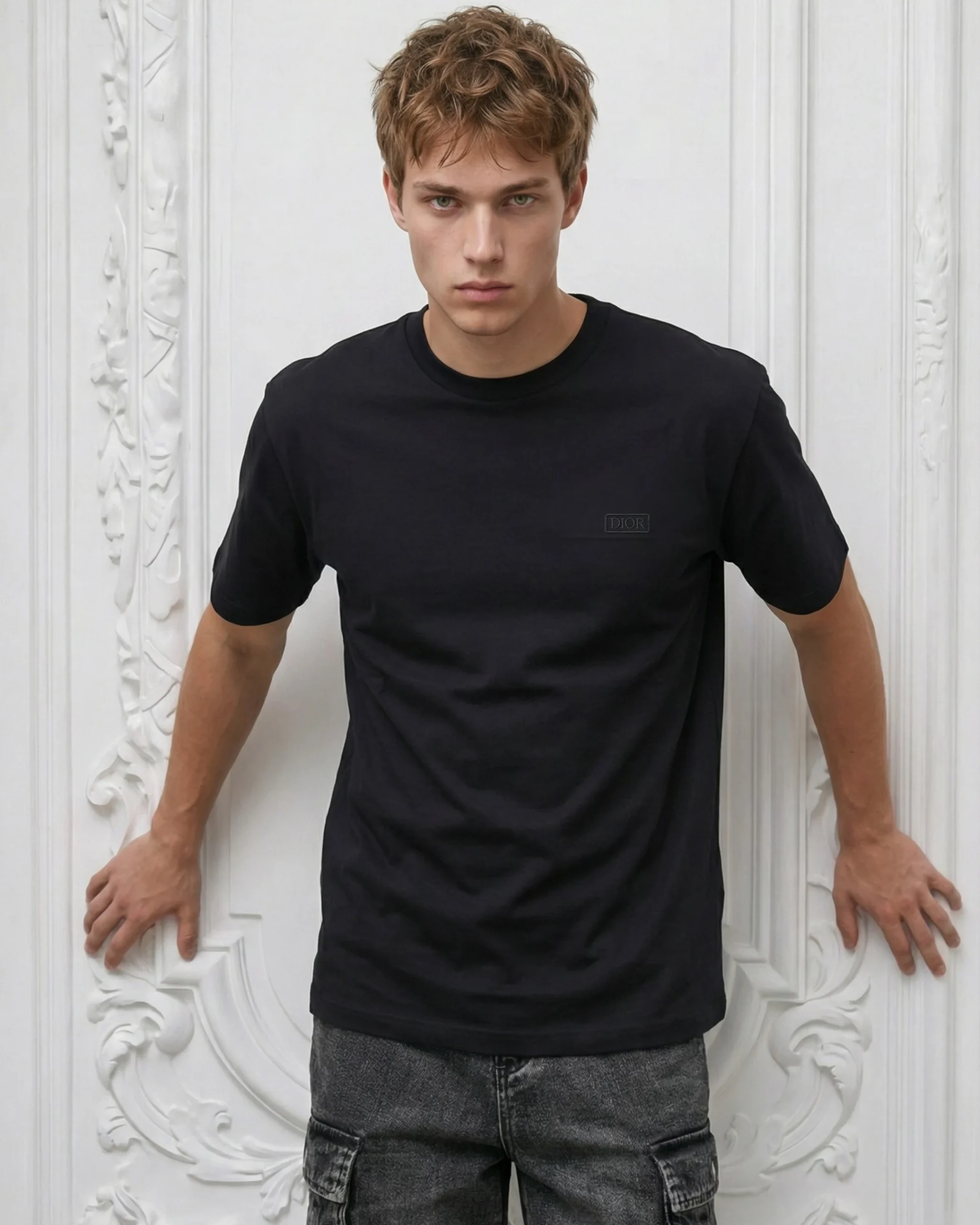 CD T  Embroidery Logo Inspire Men Tshirt