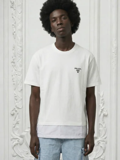 RADA Milan Double Hem Inspire Men White Tshirt