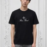 Stone Island Script Logo Inspire Men Tshirt - Black