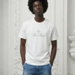 Stone Island Script Logo Inspire Men Tshirt - White